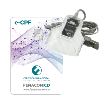 e-CPF A3 – Com Smartcard e leitora- 24 Meses